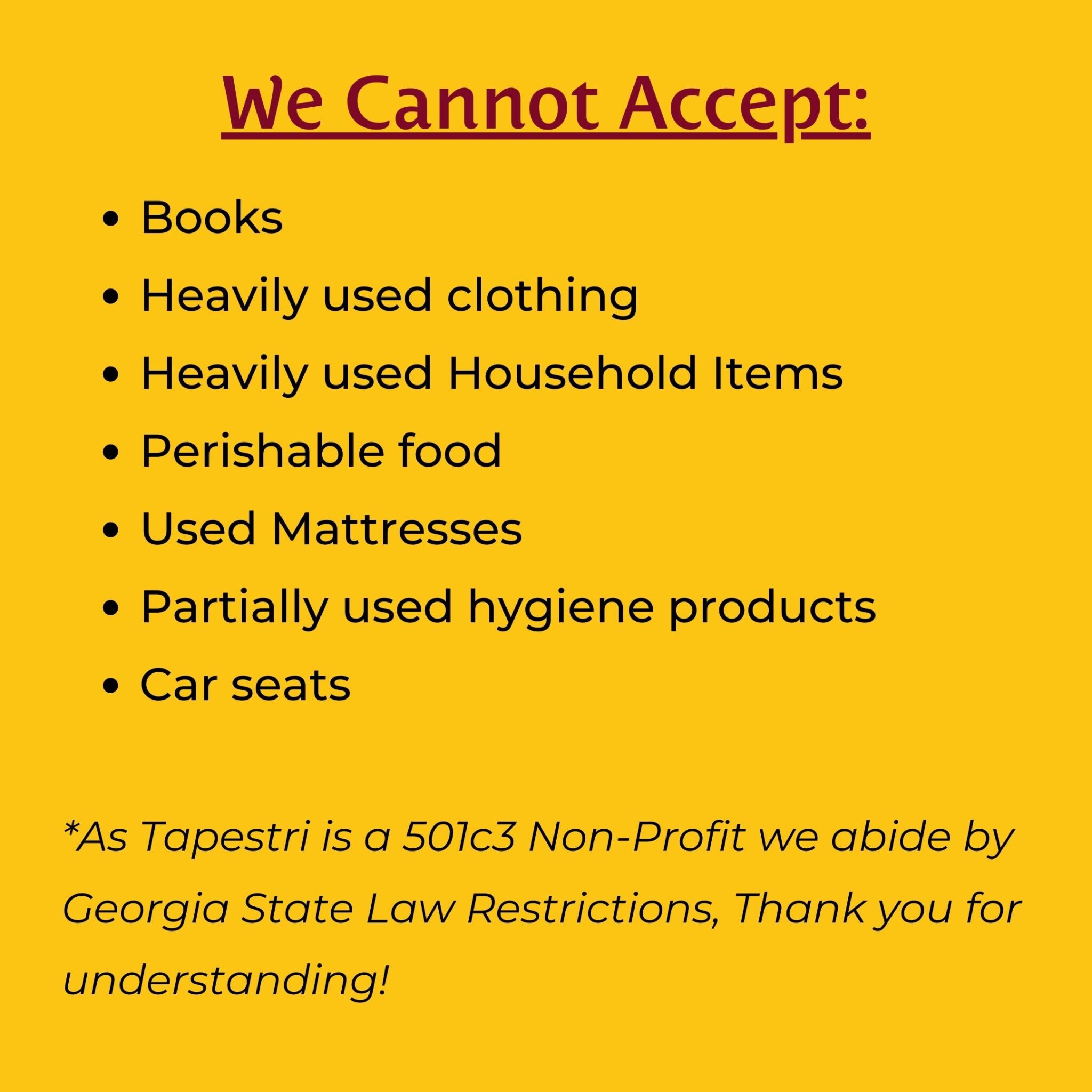 In kind donation Tapestri